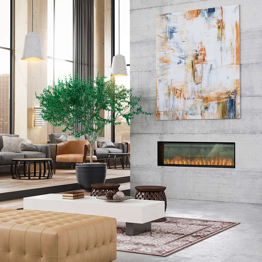 Dimplex GBF1500-PRO Opti-Myst Pro Built-In See-Through Electric Fireplace, 65-Inches