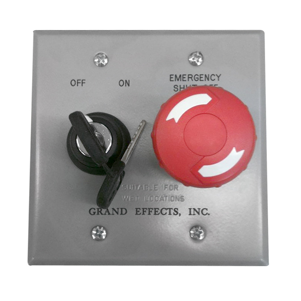 Grand Effects GECOMESKS EMERGENCY SHUT OFF, KEY SWITCH - COMMERCIAL