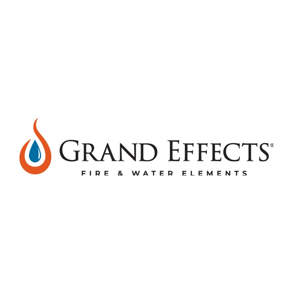 Grand Effects fire and water elements logo