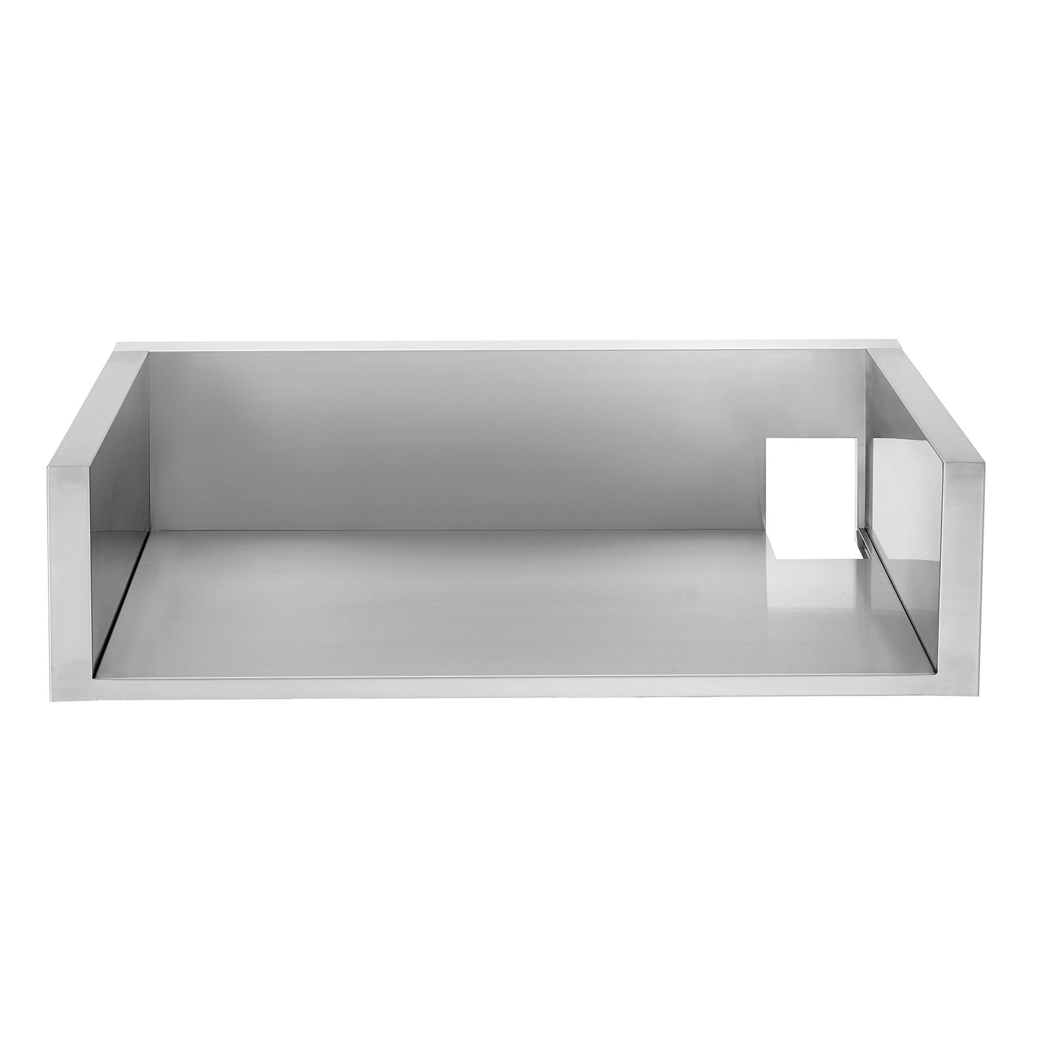 Rectangular light-gray insulating jacket liner for a grill