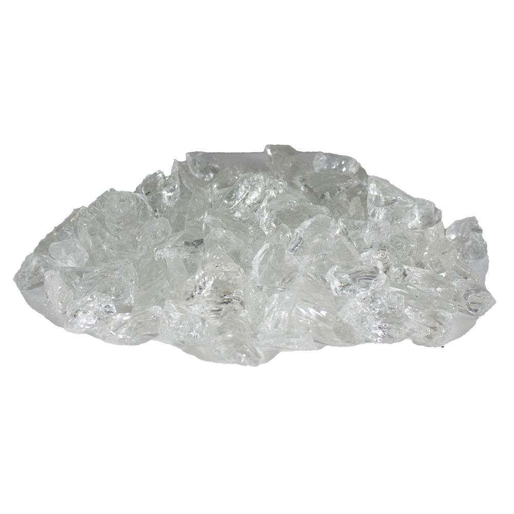 Firegear 10-Pound Broken Fireglass, 1/2 to 3/4-Inch, Crystal