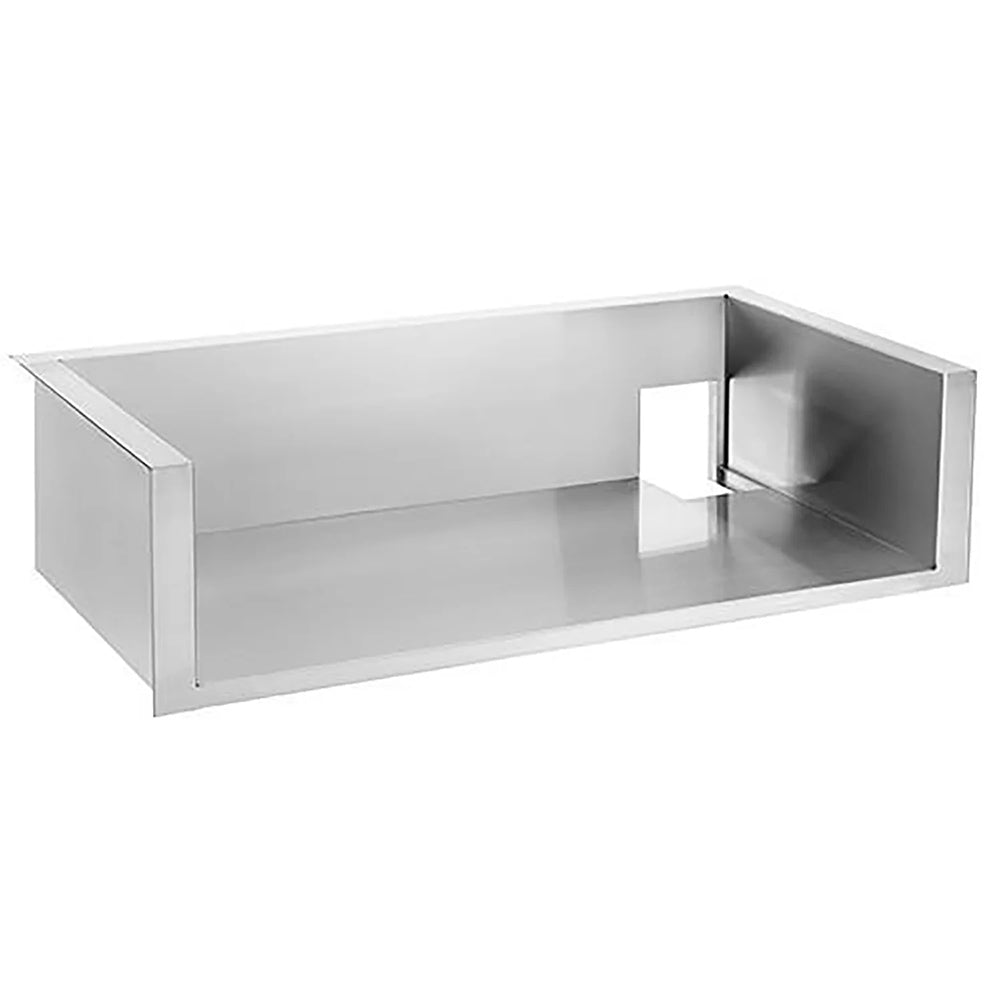 Insulating jacket for 42-inch estate grill, rectangular gray metal housing
