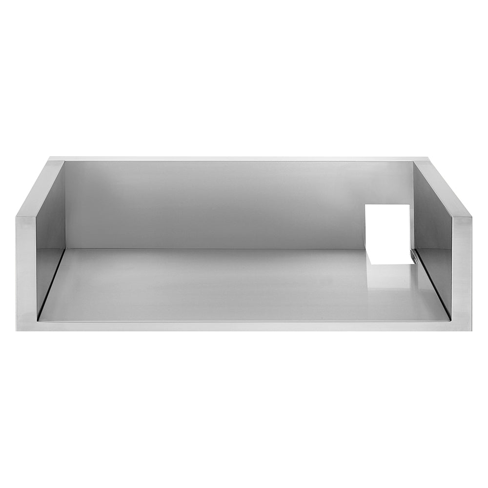 Insulating jacket for 42-inch Quest grill, open rectangular metal cover