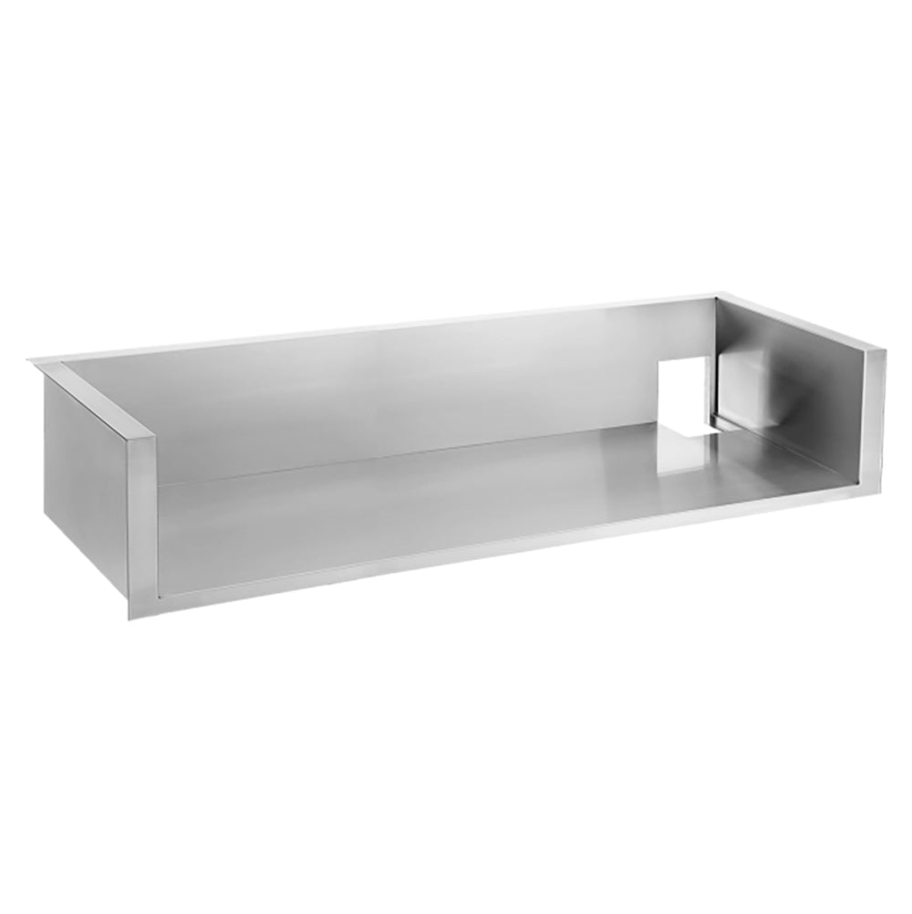 TrueFlame insulating grill liner, rectangular stainless-steel insert
