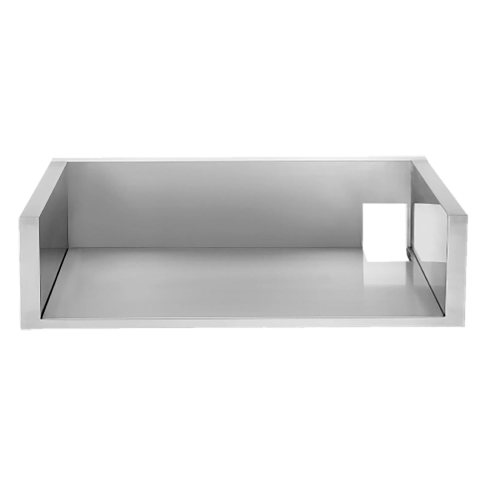 Metal insulating griddle liner insert with raised side rails