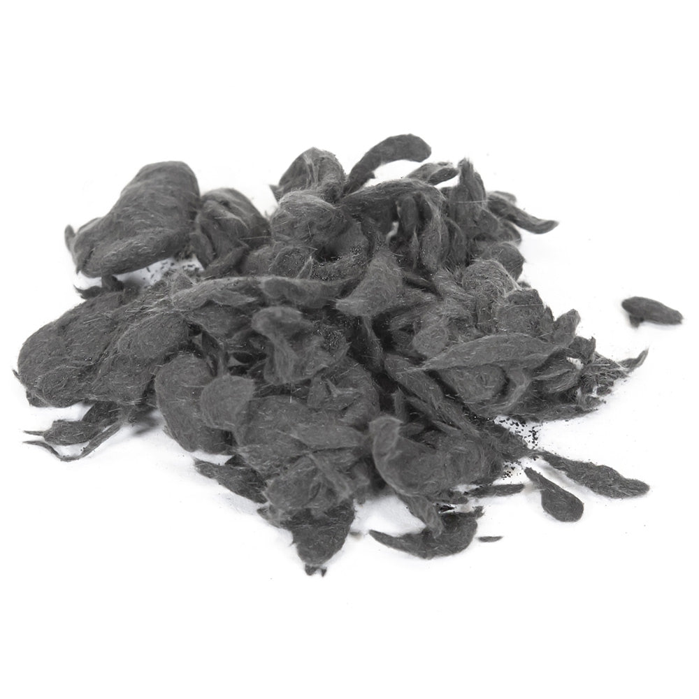 Glowing embers filler, dark gray charcoal-like pieces