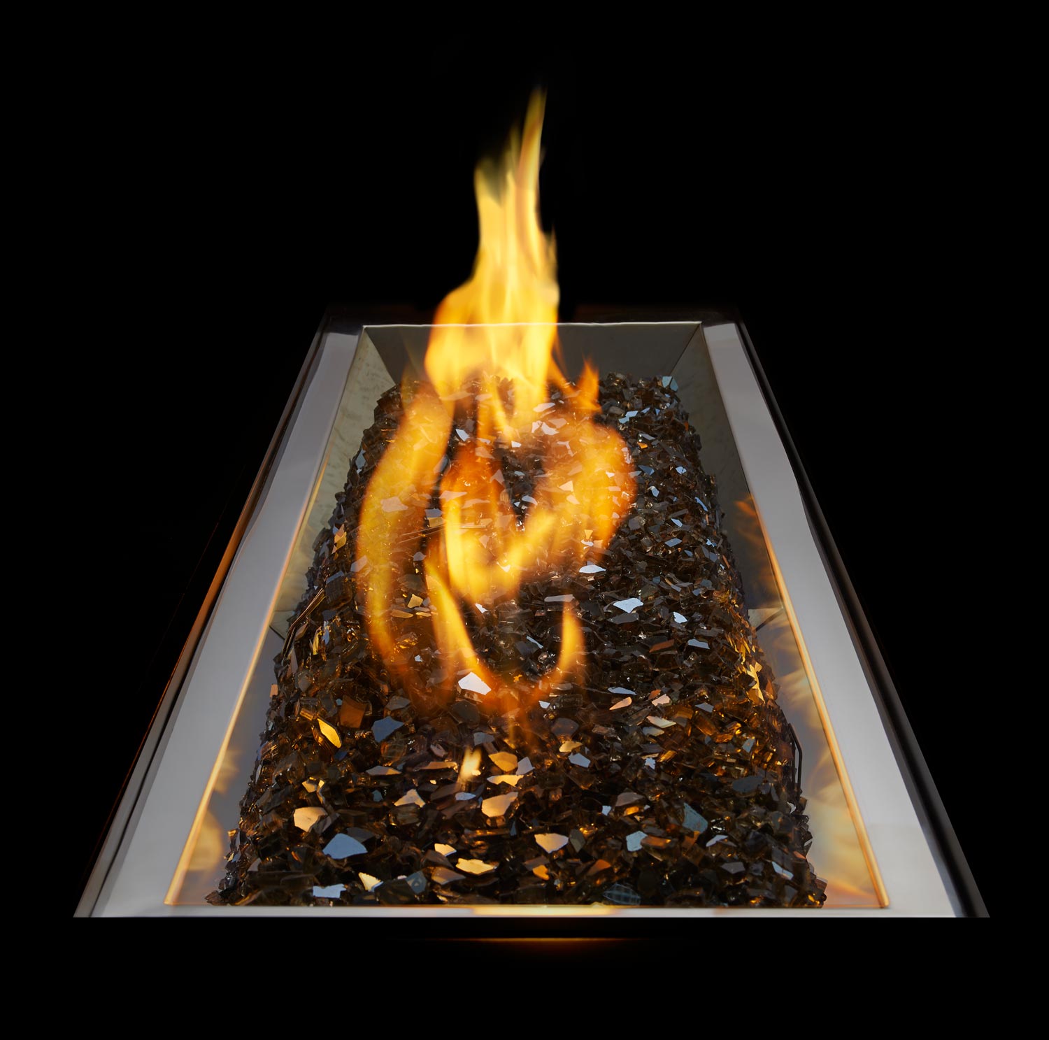 Napoleon Push Button Flame Sensing Gas Fire Pit Kit, Rectangular, 30x13.5-Inch