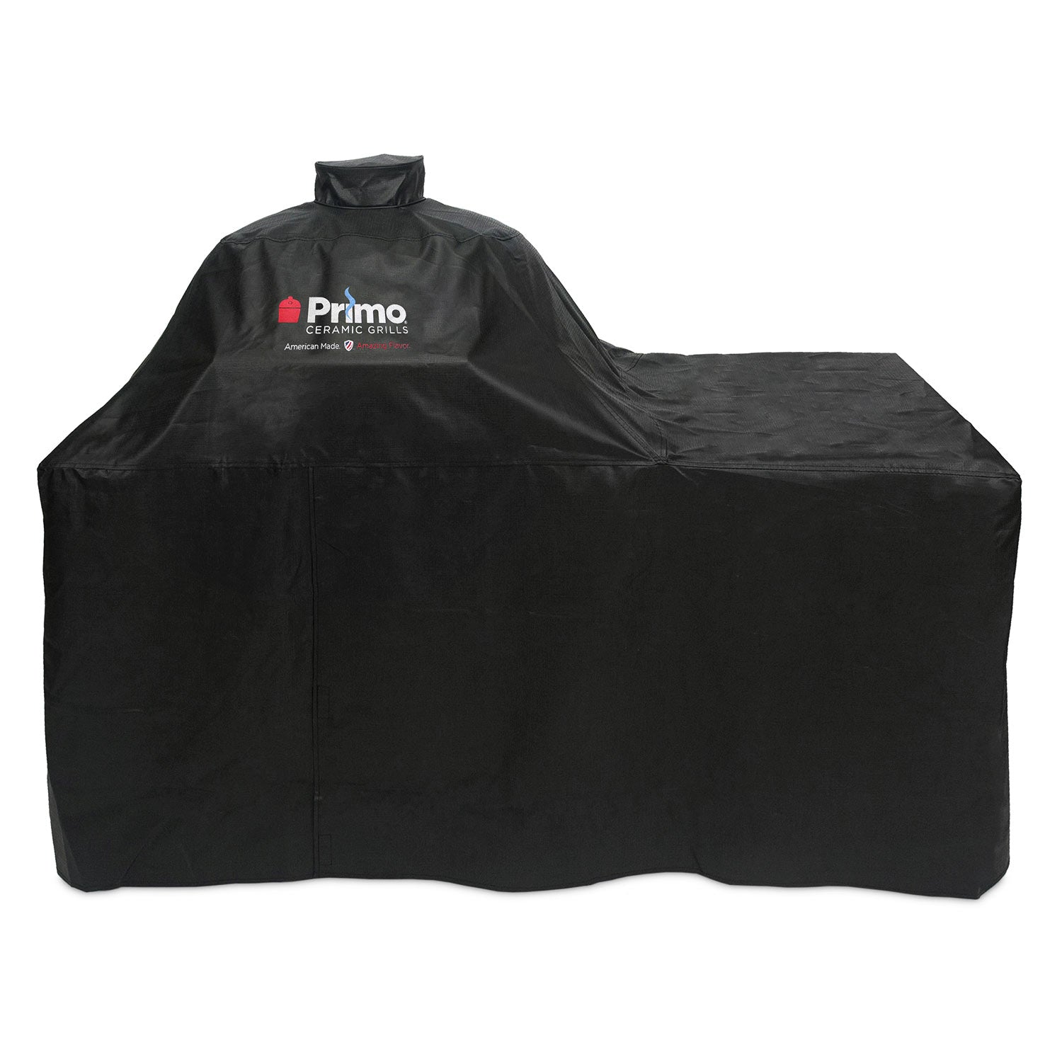 Primo Vinyl Cover for Oval XL 400 on Countertop Cypress Table