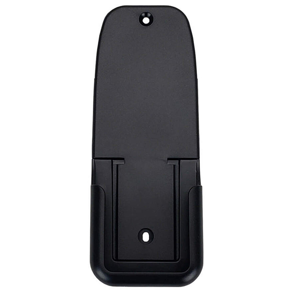 Wall mounting bracket for GV60 remote transmitter, back view with mounting openings