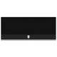 Outdoor ventilation hood with rectangular canopy and vent cover, black finish