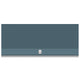42-inch stainless steel outdoor ventilation hood, gray front panel with centered logo