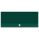 42-inch stainless steel outdoor ventilation hood, dark green front panel with centered logo