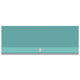 Stainless steel outdoor ventilation hood in teal with centered vent control icon