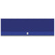 54-inch outdoor ventilation hood, dark navy front panel with stainless trim and logo