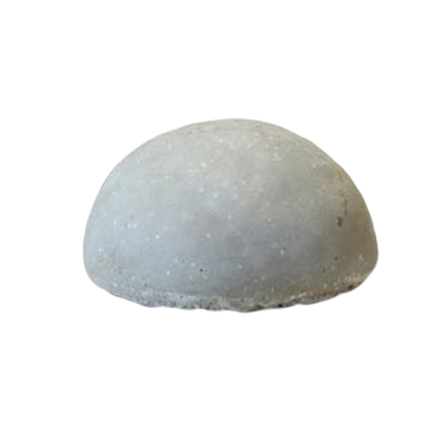 Smooth half ball fireshape, light gray dome, 7-inch diameter