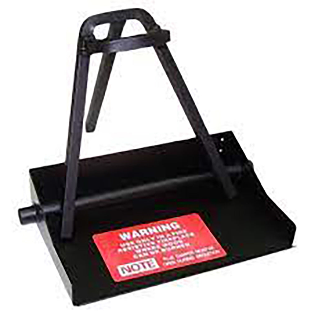 Vented natural-gas burner kit with black metal frame and ignition control label