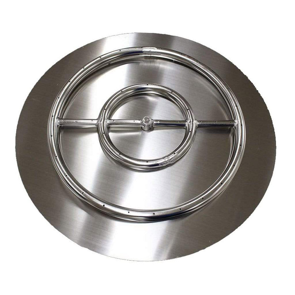 Hargrove Outdoor Stainless Steel Fire Ring Burner with Cinder and Fittings (HGSSFRBA0)