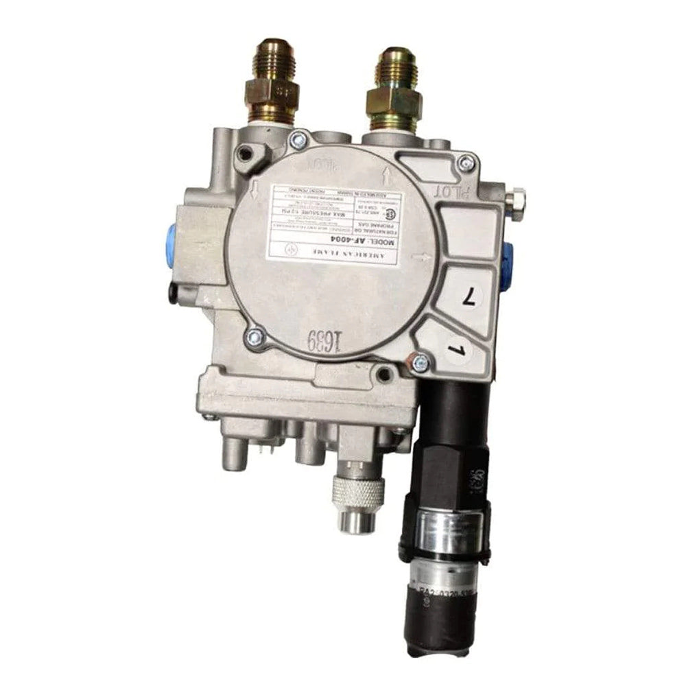 Hargrove electronic ignition pilot control valve, metal housing with fittings