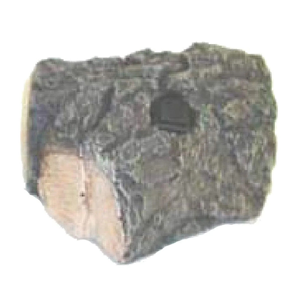 Bark chip switch insert, rough dark gray-brown textured block