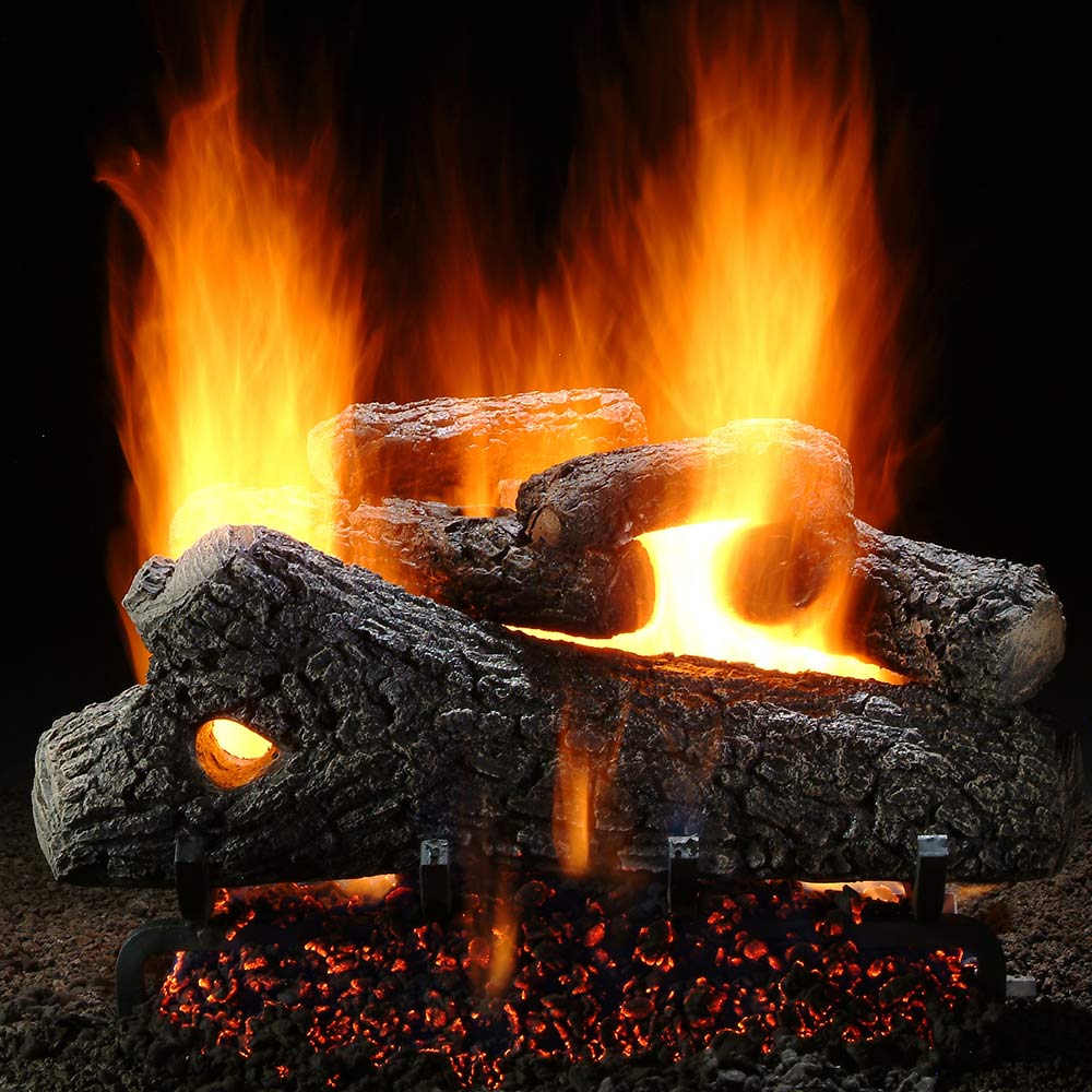 Hargrove Classic Oak See-Through Vented Gas Log Set with RGA/ANSI Certified Burner (HGCLSST-STB-RGA)