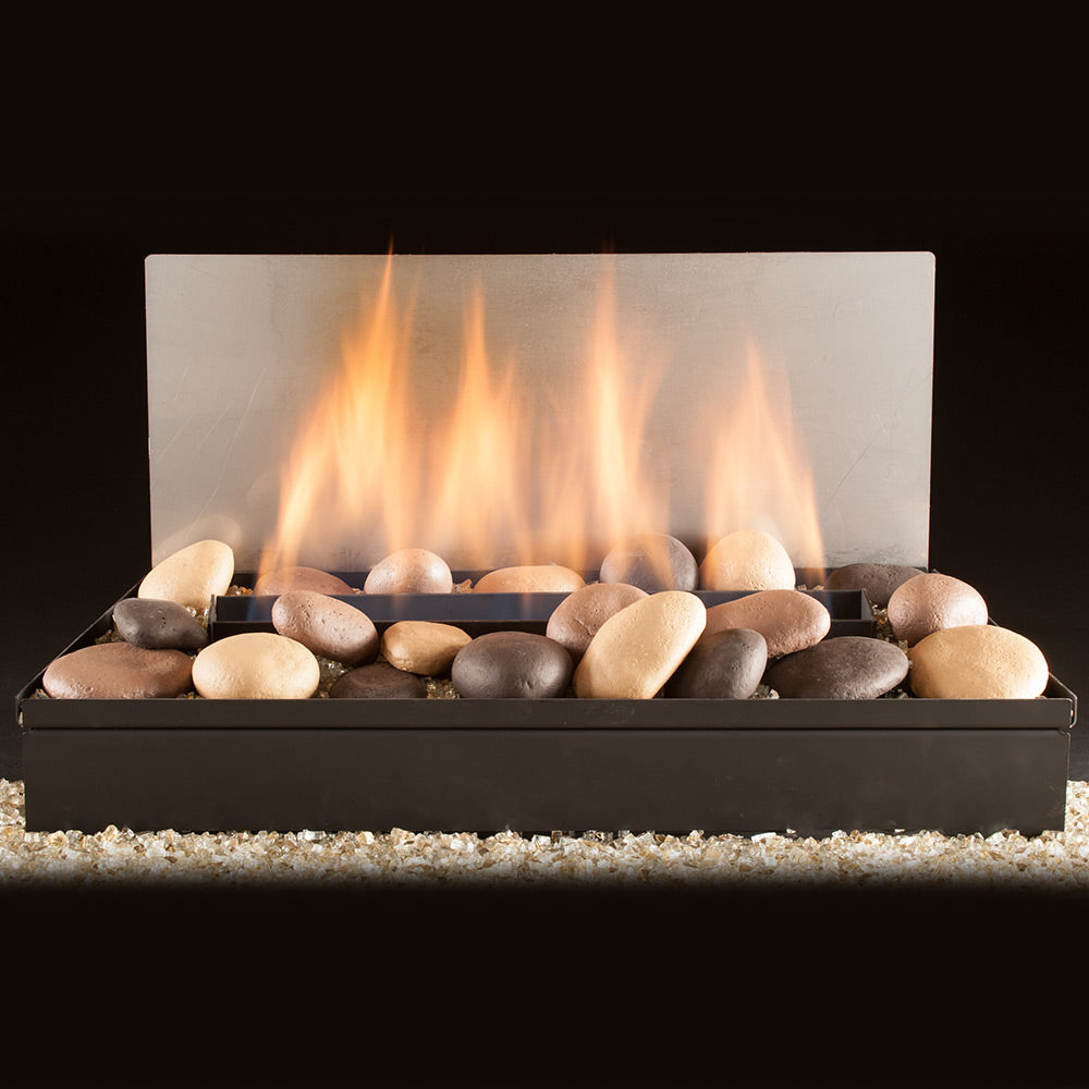 Hargrove ANSI Certified Blazing River Stones Vent-Free Gas Log Set with Millivolt Valve (HGESCS-ESRRK)