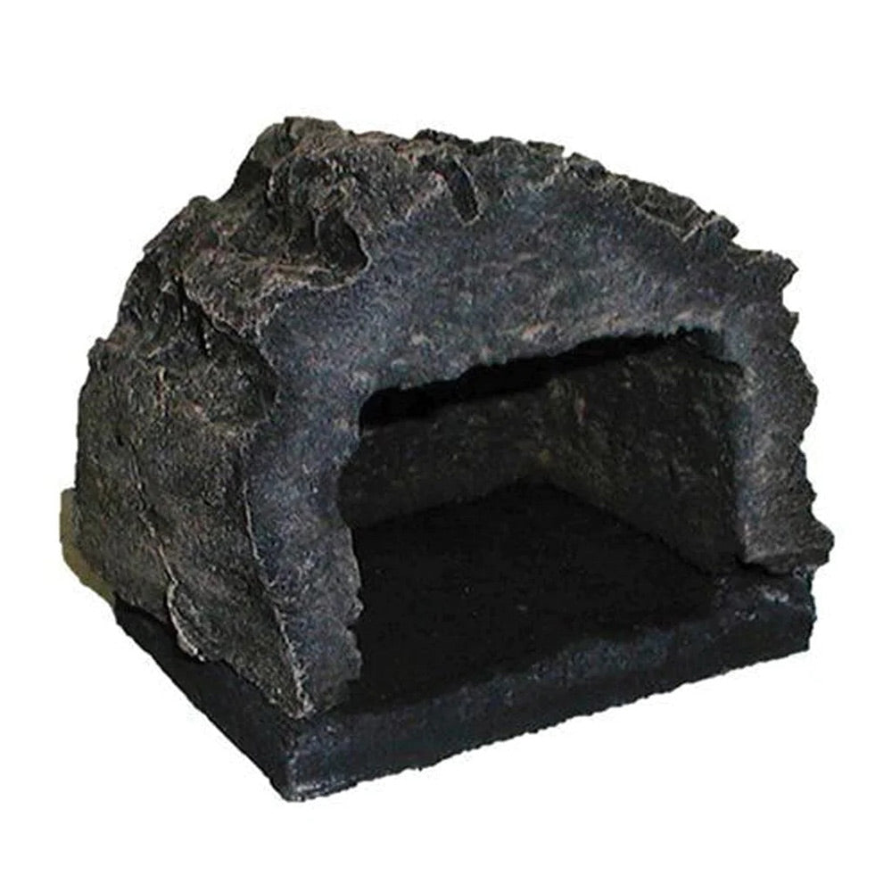 Heat shield with molded cutout opening, dark gray textured finish