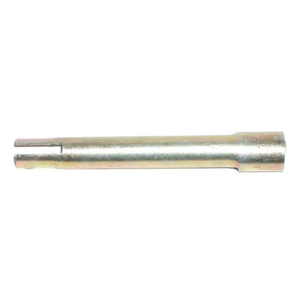 Metal extension handle with forked end, zinc-coated finish