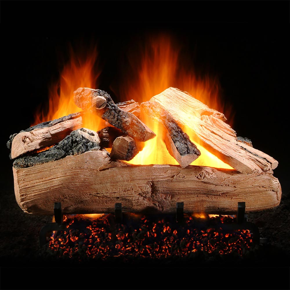 Hargrove Western Pine See-Through Shallow Vented Gas Log Set with ANSI Certified Burner (HGWPSSS-SSB-ANSI)