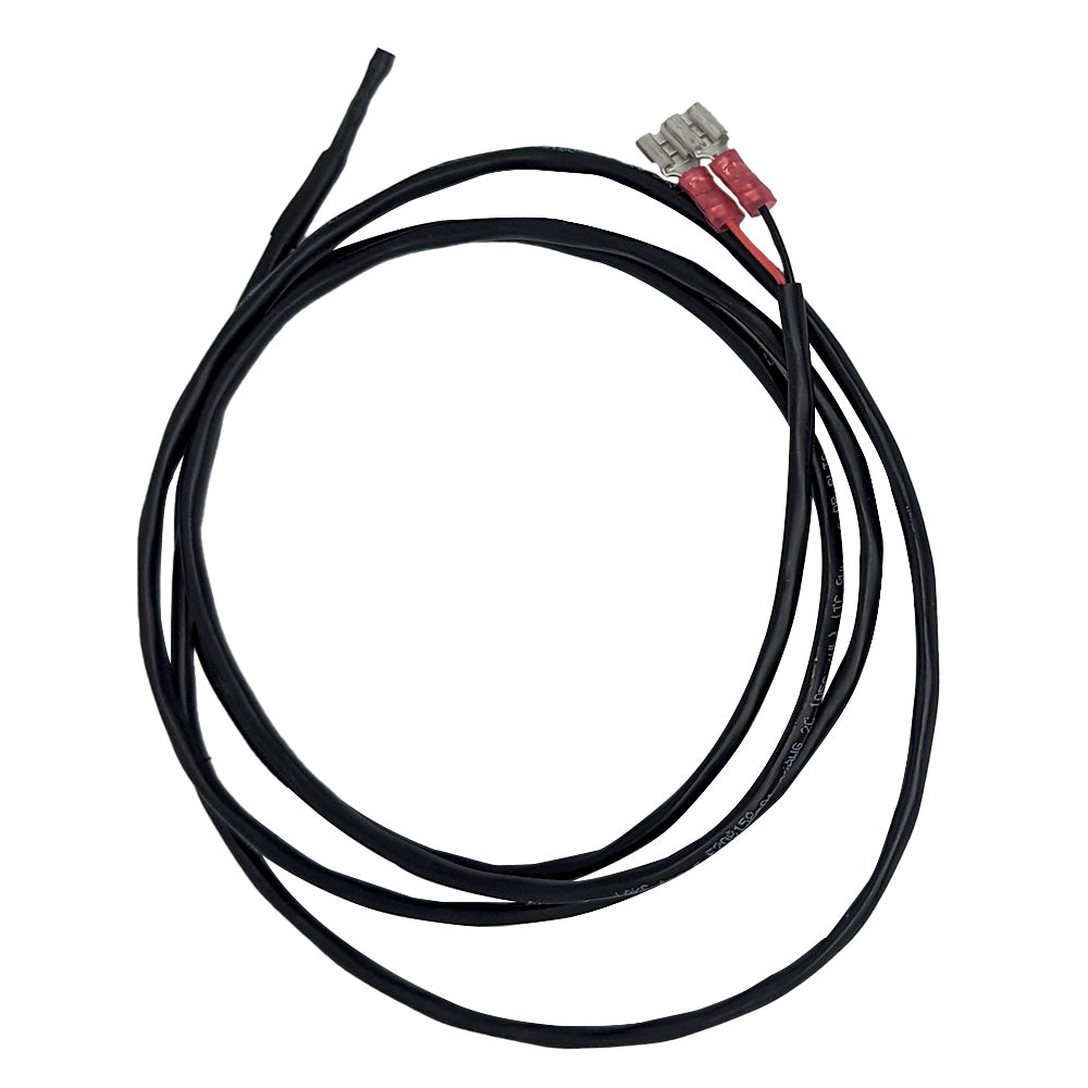 Room sensor replacement cable with red/gray terminal connector, black wire harness