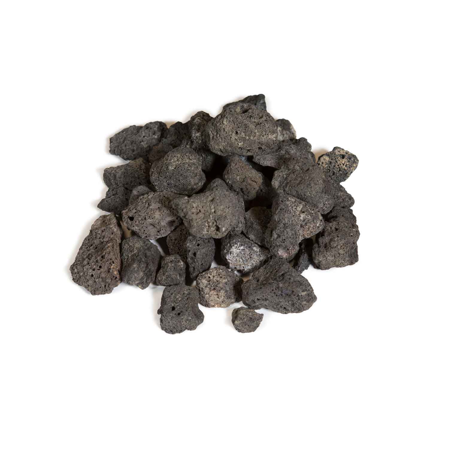 Grand Canyon black volcanic rock, small crushed stones pile