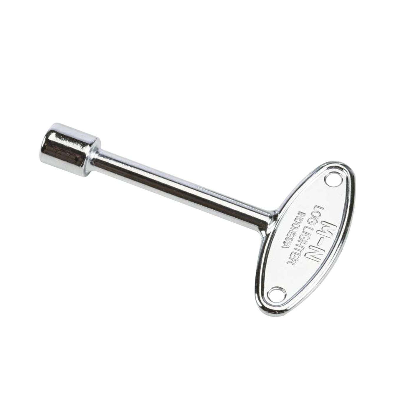 Universal valve key wrench, 3-inch, polished chrome