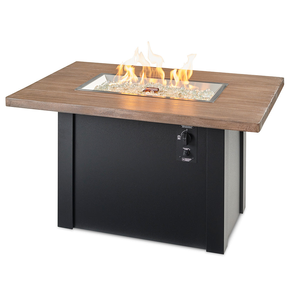 The Outdoor GreatRoom Company Havenwood Linear Gas Fire Table, 44-Inches