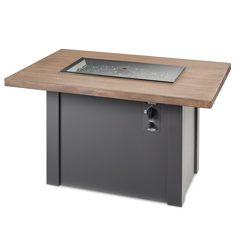 The Outdoor GreatRoom Company Havenwood Linear Gas Fire Table, 44-Inches