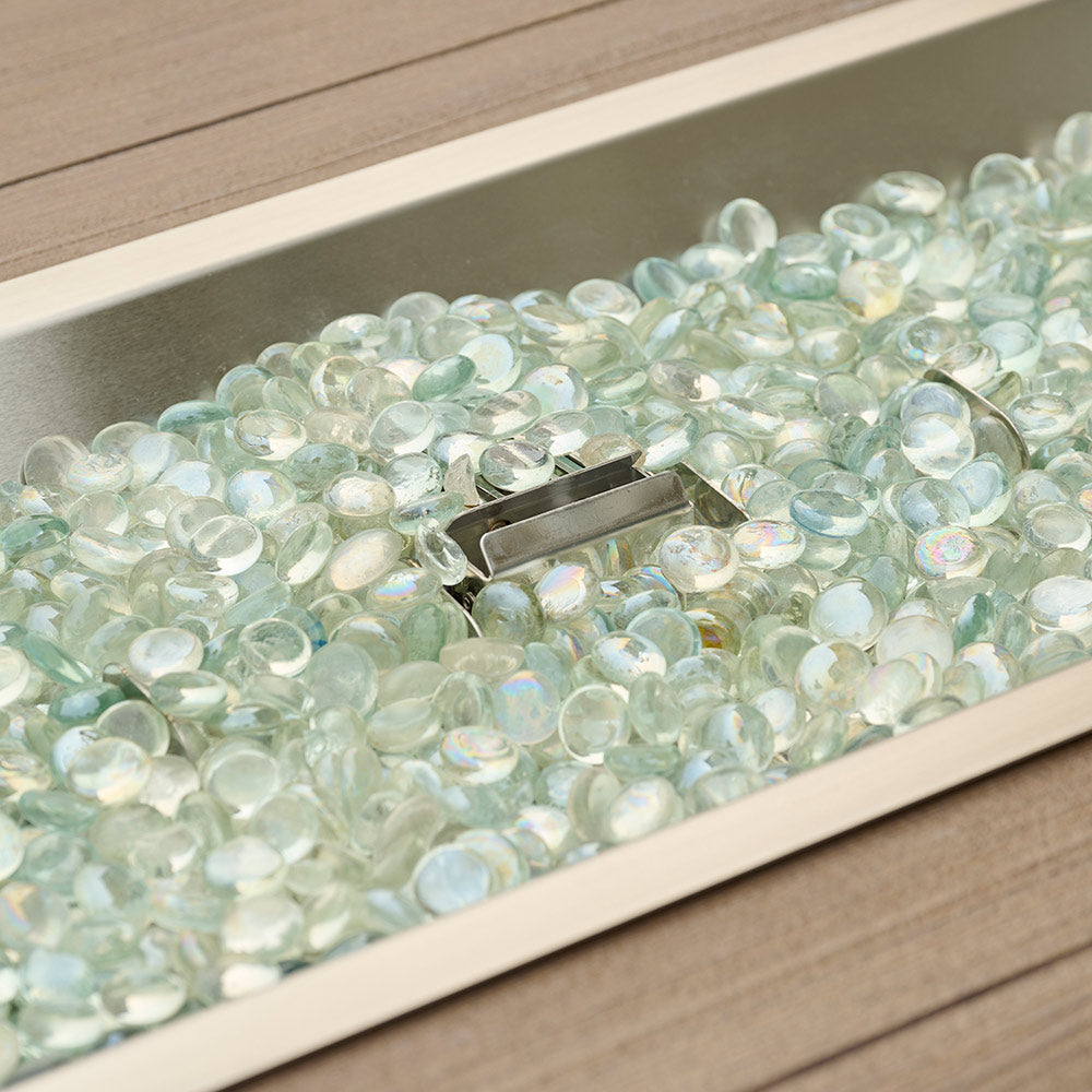 The Outdoor GreatRoom Company Havenwood Linear Gas Fire Table, 44-Inches