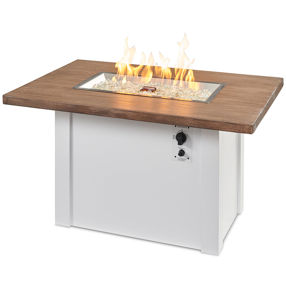 The Outdoor GreatRoom Company Havenwood Linear Gas Fire Table, 44-Inches