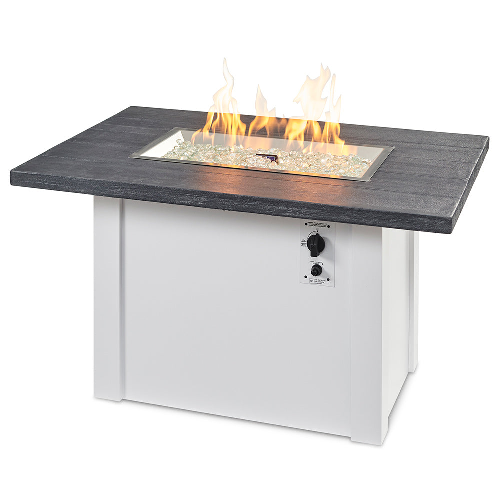 The Outdoor GreatRoom Company Havenwood Linear Gas Fire Table, 44-Inches