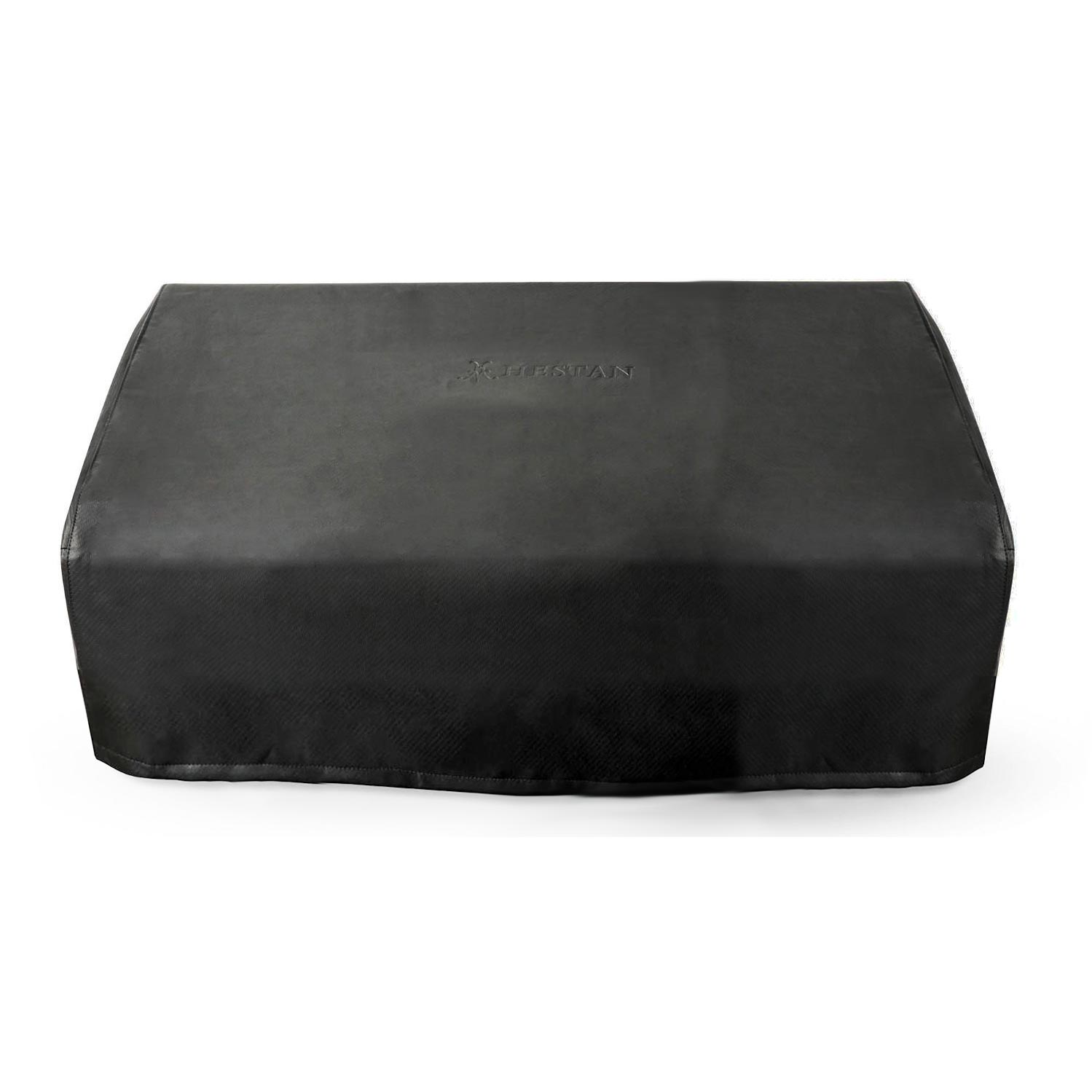 Hestan grill cover for 30-inch built-in grill, dark fabric with logo