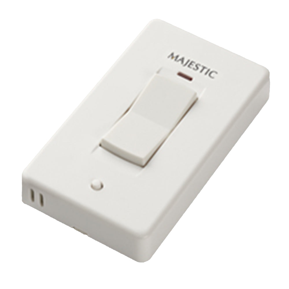 White Majestic IntelliFire touch wireless on/off wall switch with rocker button