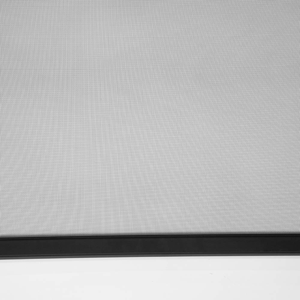 Non-glare mesh screen surface with fine gray mesh texture and black border