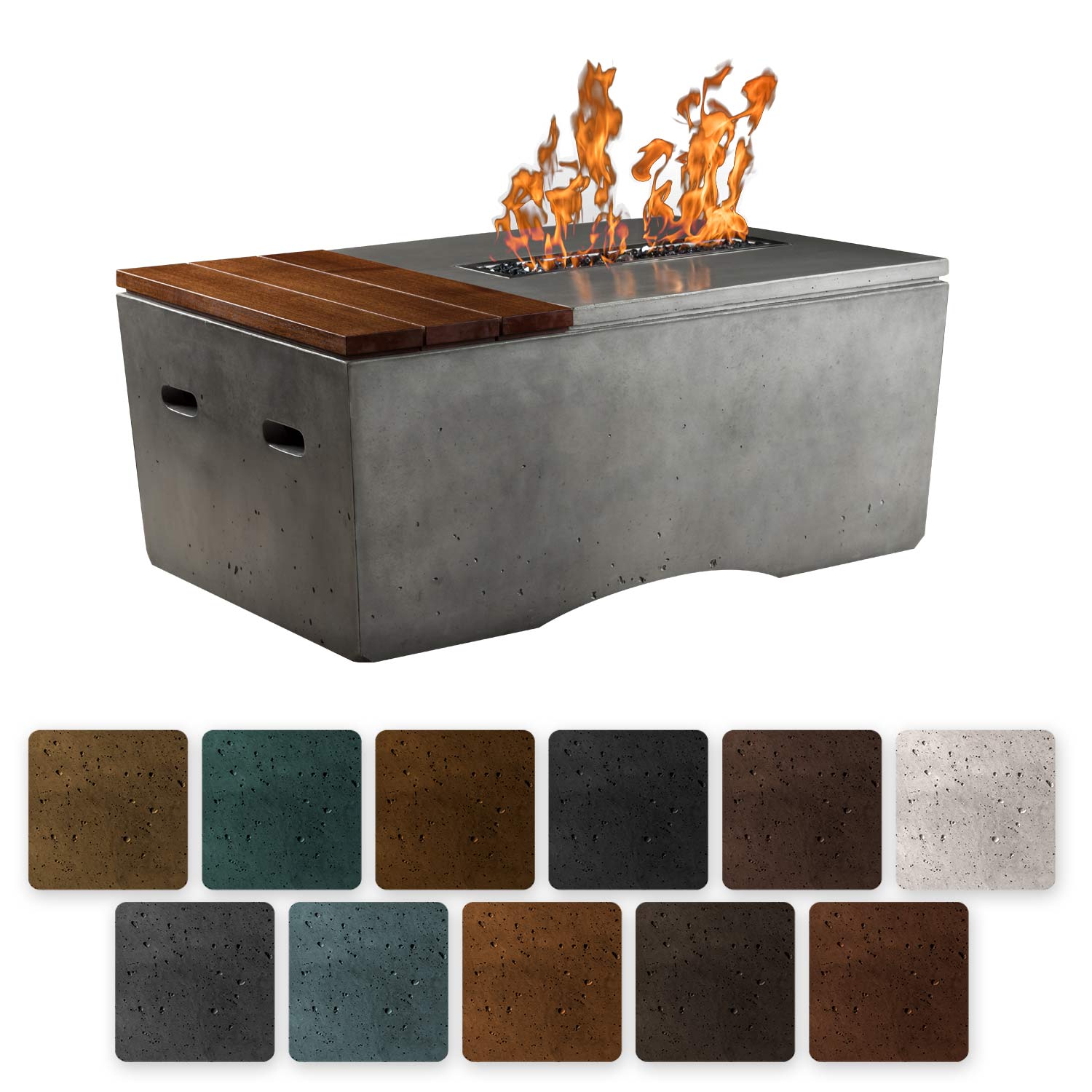 Slick Rock KOF48 Oasis Series 47-Inch Rectangle Fire Table