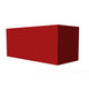Hestan KVDC42 duct cover, 42-inch, matte red rectangular chimney housing