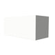 White rectangular duct cover for pro vent hood, 48 in wide, box style