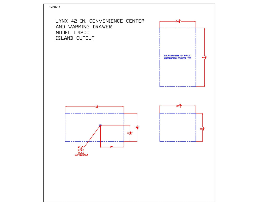 Lynx Warming Drawer, Storage Drawer And LP Tank Storage Combo, 41.75x21-Inch