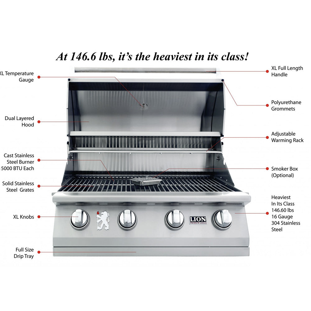 Lion L65000 32-Inch Freestanding Grill