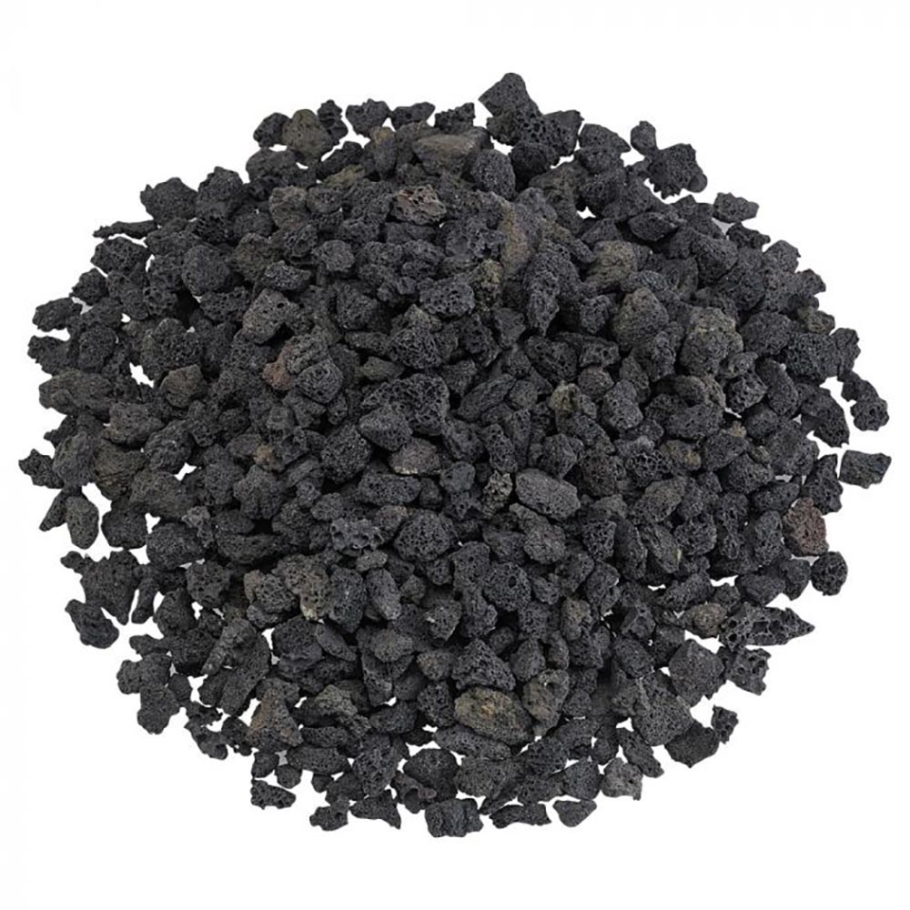 American Fire Glass 40-Pound Black Lava Rock, Small .125-.5 Inch