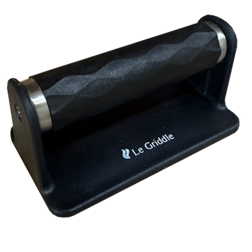 Griddle cleaning kit black handle stand with Le Griddle logo