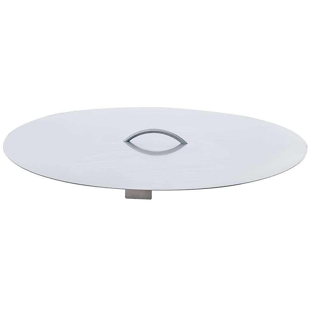 Stainless steel lid with diamond handle cutout for Firegear LUME-34R