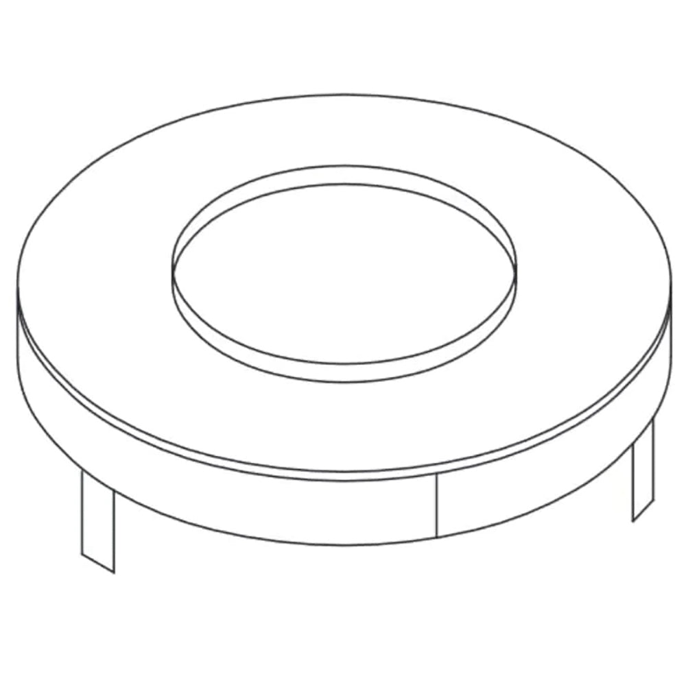 14.5-inch round flashing adapter kit, circular collar and base