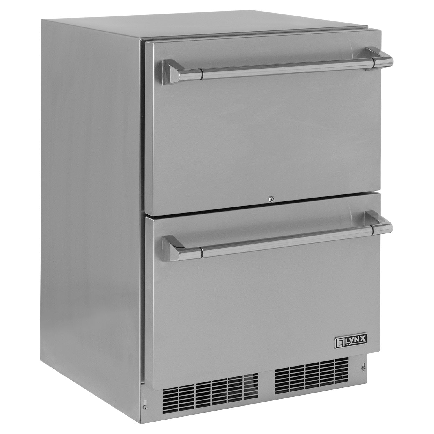 Lynx Stainless Steel Outdoor Two-Drawer Refrigerator, 24-Inch