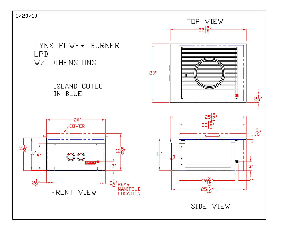 Lynx Professional Built-in Gas Power Burner